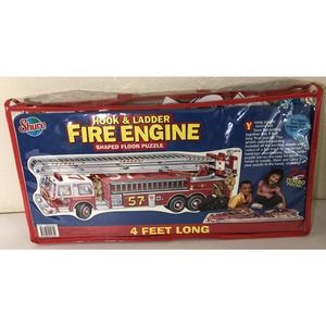 Puzzle Kids Jumbo 24 Piece Fire Engine Hook & Ladder 4 Foot Long